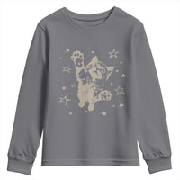 90s Y2k Cat Jumping Stars 2000s Grunge Vintage Graphic Youth Sweatshirt