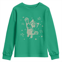 90s Y2k Cat Jumping Stars 2000s Grunge Vintage Graphic Youth Sweatshirt