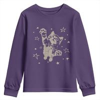 90s Y2k Cat Jumping Stars 2000s Grunge Vintage Graphic Youth Sweatshirt
