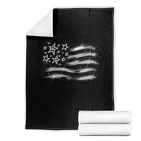 Y2k American Flag 90s 2000s Grunge Vintage Graphic Throw Blanket