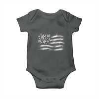 Y2k American Flag 90s 2000s Grunge Vintage Graphic Baby Onesie