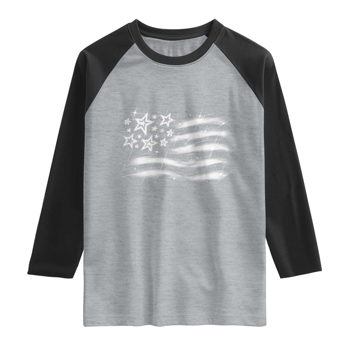 Y2k American Flag 90s 2000s Grunge Vintage Graphic Raglan Shirt