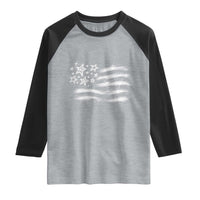 Y2k American Flag 90s 2000s Grunge Vintage Graphic Raglan Shirt
