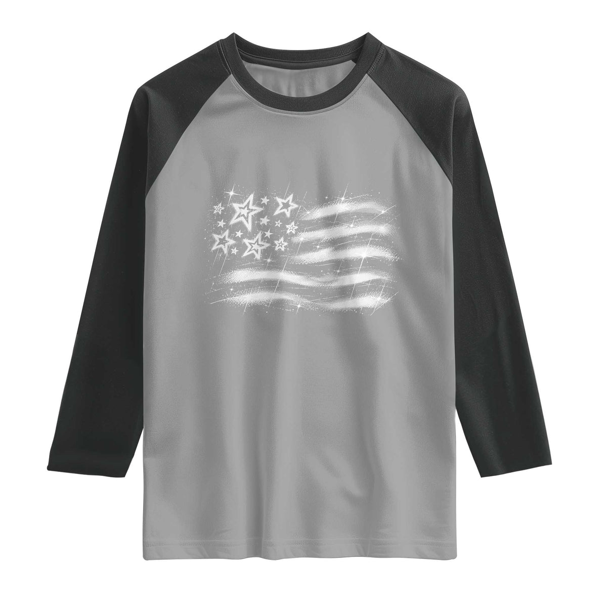 Y2k American Flag 90s 2000s Grunge Vintage Graphic Raglan Shirt