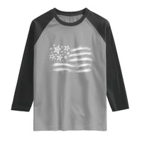 Y2k American Flag 90s 2000s Grunge Vintage Graphic Raglan Shirt