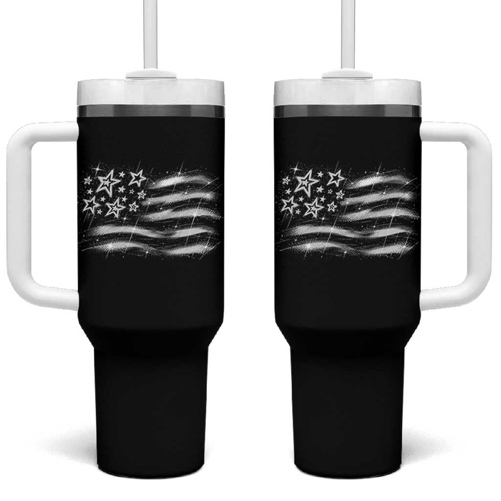 Y2k American Flag 90s 2000s Grunge Vintage Graphic Tumbler With Handle