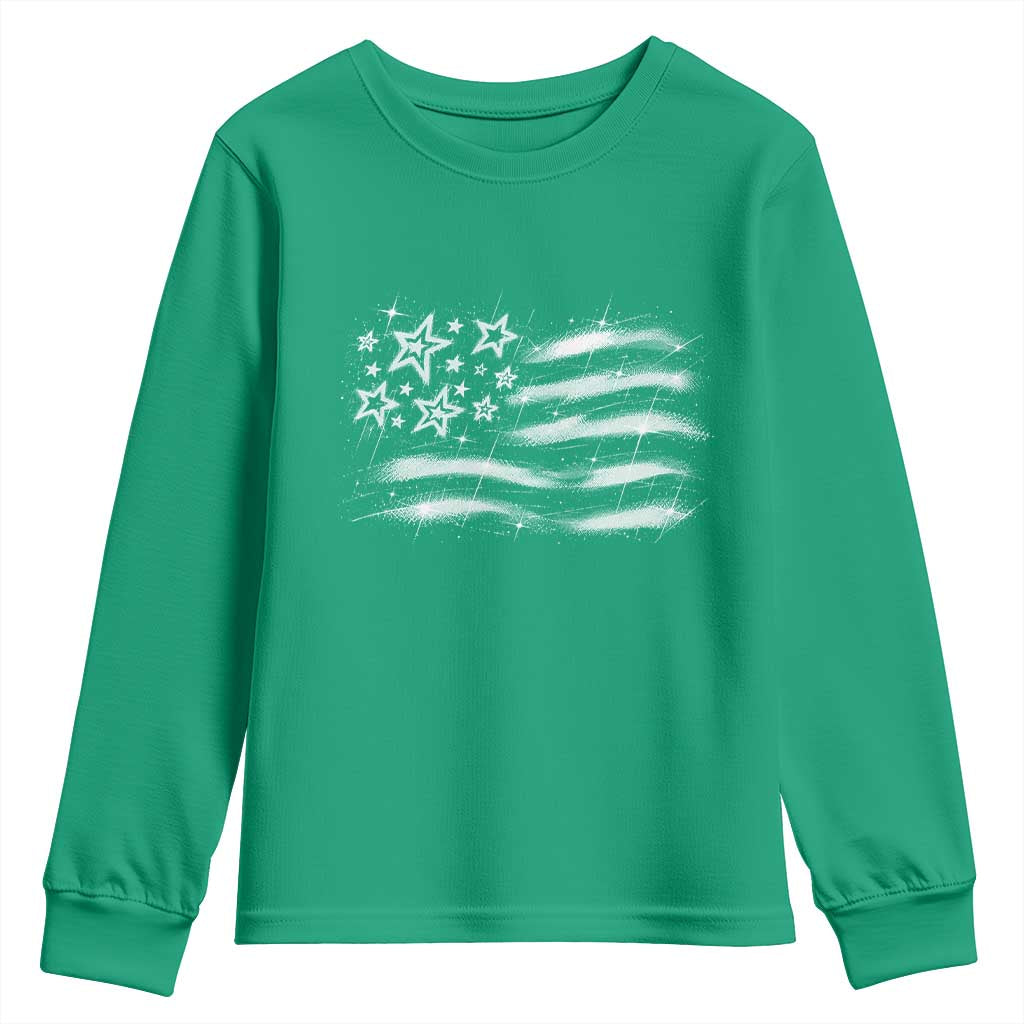 Y2k American Flag 90s 2000s Grunge Vintage Graphic Youth Sweatshirt