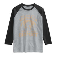 Yes I Do Have A Retirement Plan I Plan To Find Bigfoot Raglan Shirt Funny Retired Bigfoot Hunter