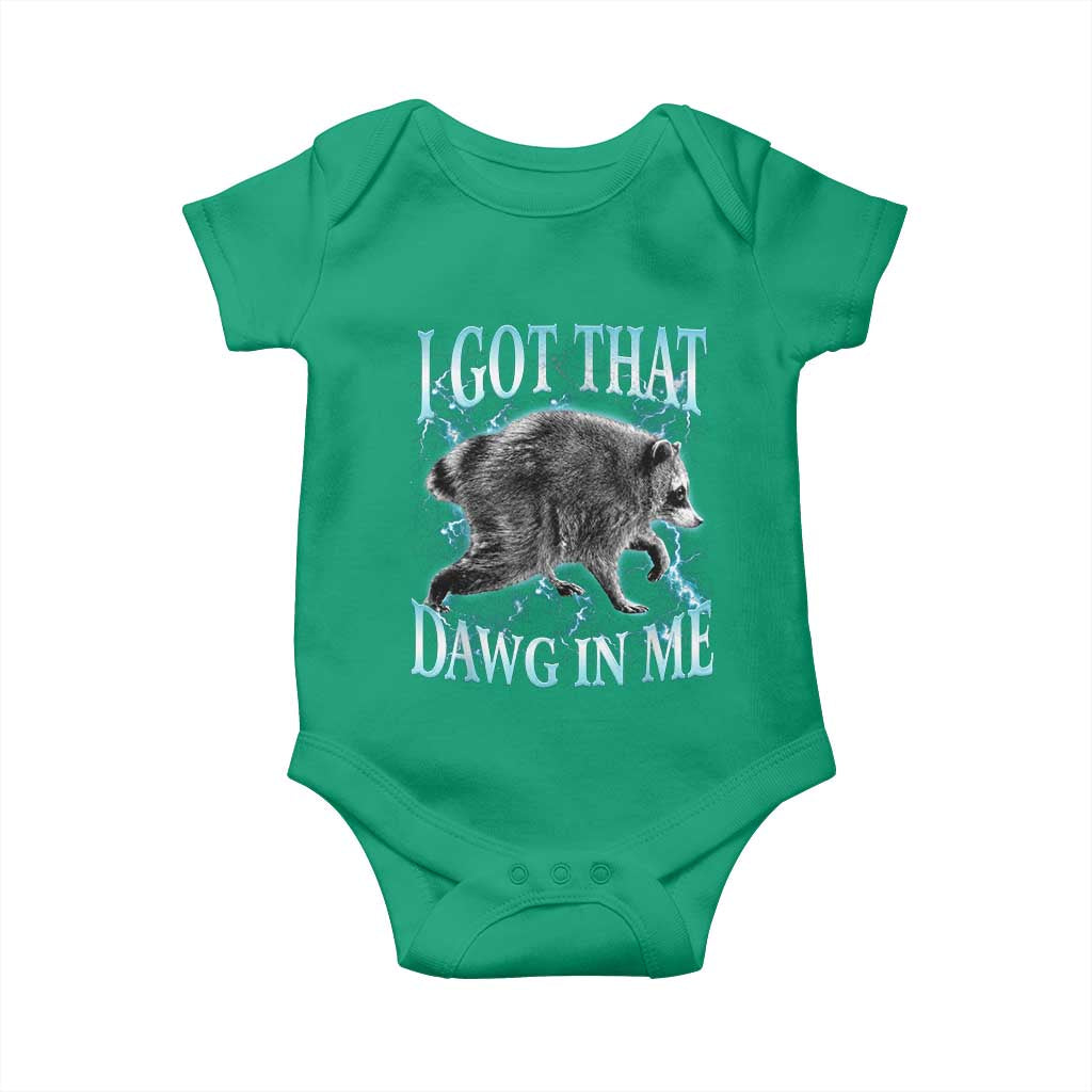Funny Jimothy The Raccoon Baby Onesie I Got That Dawg In Me Bootleg Art