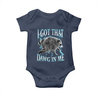 Funny Jimothy The Raccoon Baby Onesie I Got That Dawg In Me Bootleg Art