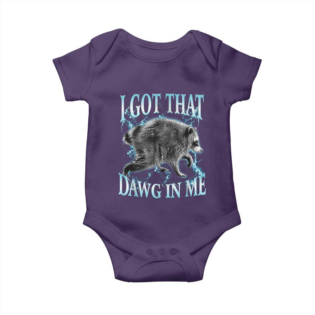 Funny Jimothy The Raccoon Baby Onesie I Got That Dawg In Me Bootleg Art