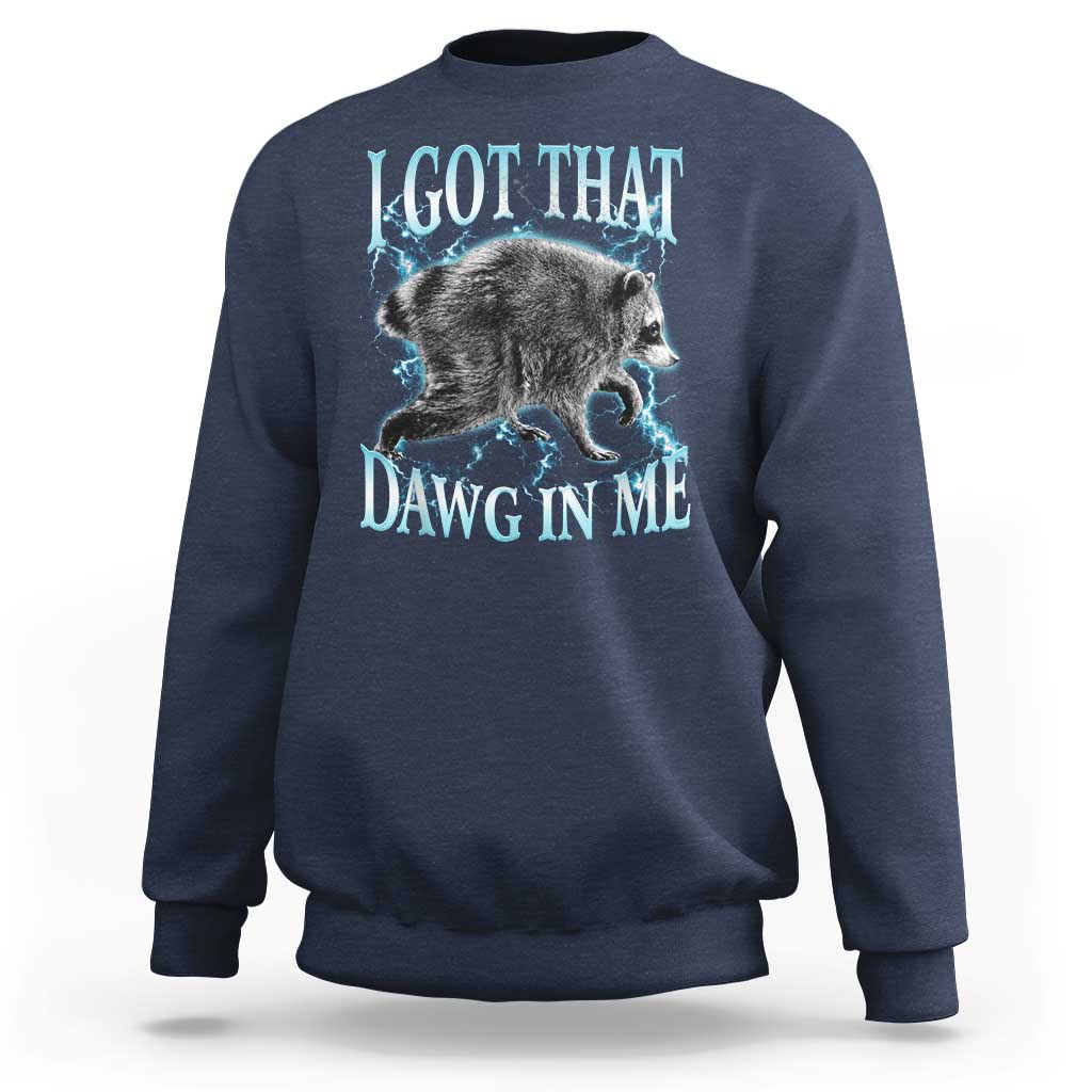 Funny Jimothy The Raccoon Sweatshirt I Got That Dawg In Me Bootleg Art