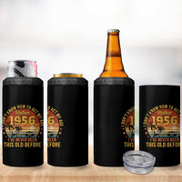 70th Birthday Vintage 1956 4 in 1 Can Cooler Tumbler I Dont Know How To Act My Age Ive Never Been This Old Before