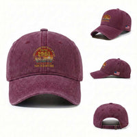 65th Birthday Vintage 1961 Washed Cotton Baseball Cap I Dont Know How To Act My Age Ive Never Been This Old Before