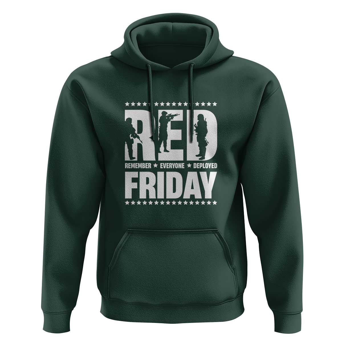 Red Friday Hoodie RED Remember Everyone Deployed Military Star