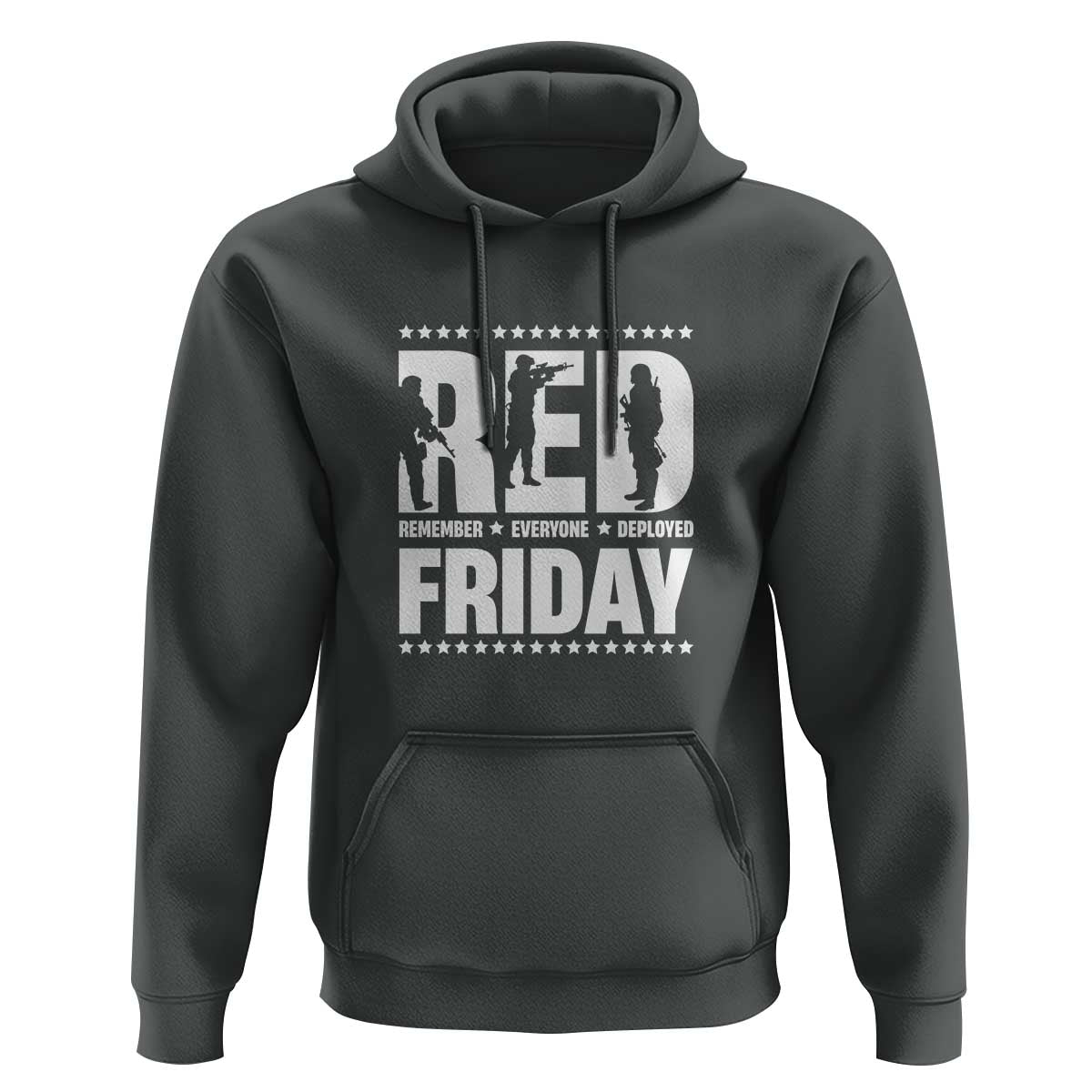 Red Friday Hoodie RED Remember Everyone Deployed Military Star