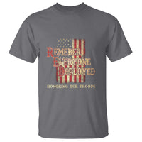Red Friday T Shirt RED Remember Everyone Deployed Honoring Our Troops Military Vintage USA Flag - Wonder Print Shop