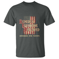 Red Friday T Shirt RED Remember Everyone Deployed Honoring Our Troops Military Vintage USA Flag - Wonder Print Shop