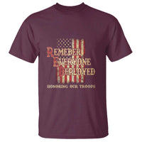 Red Friday T Shirt RED Remember Everyone Deployed Honoring Our Troops Military Vintage USA Flag - Wonder Print Shop