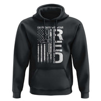 RED Friday Hoodie On Friday We Wear Red Vintage American Flag Military Gun - Wonder Print Shop