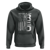 RED Friday Hoodie On Friday We Wear Red Vintage American Flag Military Gun - Wonder Print Shop