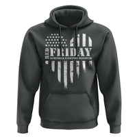 Red Friday Hoodie Remember Everyone Deployed Vintage American Flag Military Veterans Heart