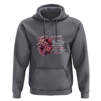 Breast Cancer Awareness Hoodie Breast Cancer Is A Journey I Never Planned Or Asked For But I Choose To Love Life Floral Lion - Wonder Print Shop