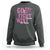 Breast Cancer Awareness Sweatshirt Go Pink Fight Cancer Win The Battle Pink Ribbon Butterfly - Wonder Print Shop
