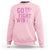 Breast Cancer Awareness Sweatshirt Go Pink Fight Cancer Win The Battle Pink Ribbon Butterfly - Wonder Print Shop