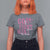 Breast Cancer Awareness T Shirt For Women Go Pink Fight Cancer Win The Battle Pink Ribbon Butterfly - Wonder Print Shop