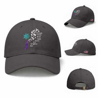 Suicide Prevention Awareness Baseball Cap Through Every Dark Night There Is A Brighter Day Semicolon Sun Feathers