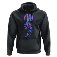 Suicide Prevention Awareness Hoodie Stay Your Story Is Not Over Semicolon Flower - Wonder Print Shop