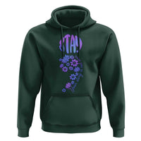 Suicide Prevention Awareness Hoodie Stay Your Story Is Not Over Semicolon Flower - Wonder Print Shop