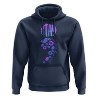 Suicide Prevention Awareness Hoodie Stay Your Story Is Not Over Semicolon Flower - Wonder Print Shop