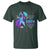 Suicide Prevention Awareness T Shirt I Survived Because My Faith Is Stronger Than My Fear Ribbon Flower USA Flag - Wonder Print Shop