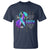 Suicide Prevention Awareness T Shirt I Survived Because My Faith Is Stronger Than My Fear Ribbon Flower USA Flag - Wonder Print Shop