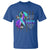 Suicide Prevention Awareness T Shirt I Survived Because My Faith Is Stronger Than My Fear Ribbon Flower USA Flag - Wonder Print Shop