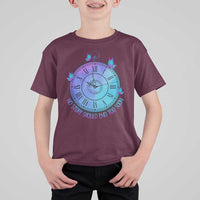 Suicide Prevention Awareness T Shirt For Kid No Story Should End Too Soon Butterfly Clock - Wonder Print Shop