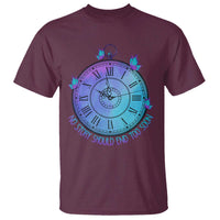 Suicide Prevention Awareness T Shirt No Story Should End Too Soon Butterfly Clock - Wonder Print Shop