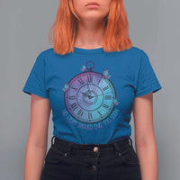 Suicide Prevention Awareness T Shirt For Women No Story Should End Too Soon Butterfly Clock - Wonder Print Shop