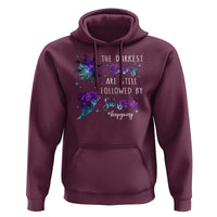 Suicide Prevention Awareness Hoodie The Darkest Storms Are Still Followed By Sunshine Keepgoing Semicolon - Wonder Print Shop