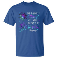 Suicide Prevention Awareness T Shirt The Darkest Storms Are Still Followed By Sunshine Keepgoing Semicolon - Wonder Print Shop