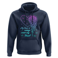 Suicide Prevention Awareness Hoodie My Son's Wings Cover My Heart Butterfly - Wonder Print Shop