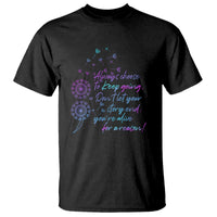 Suicide Prevention Awareness T Shirt Always Choose To Keep Going Don't Let Your Story End You're Alive For A Reason Semicolon - Wonder Print Shop