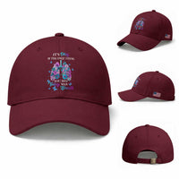 Suicide Prevention Awareness Baseball Cap It's Okay If The Only Thing You Did Today Was Breath Lung Flower Butterfly