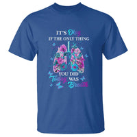 Suicide Prevention Awareness T Shirt It's Okay If The Only Thing You Did Today Was Breath Lung Flower Butterfly - Wonder Print Shop