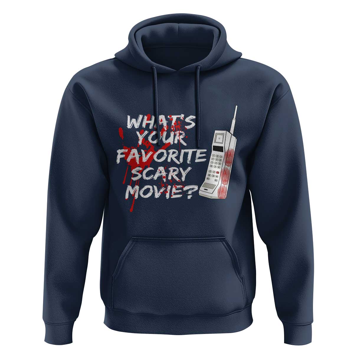 Funny Whats Your Favorite Scary Movie Hoodie Halloween Horror Film Lover - Wonder Print Shop