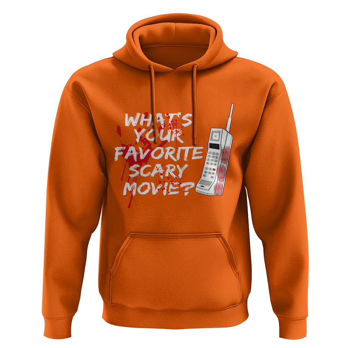 Funny Whats Your Favorite Scary Movie Hoodie Halloween Horror Film Lover - Wonder Print Shop