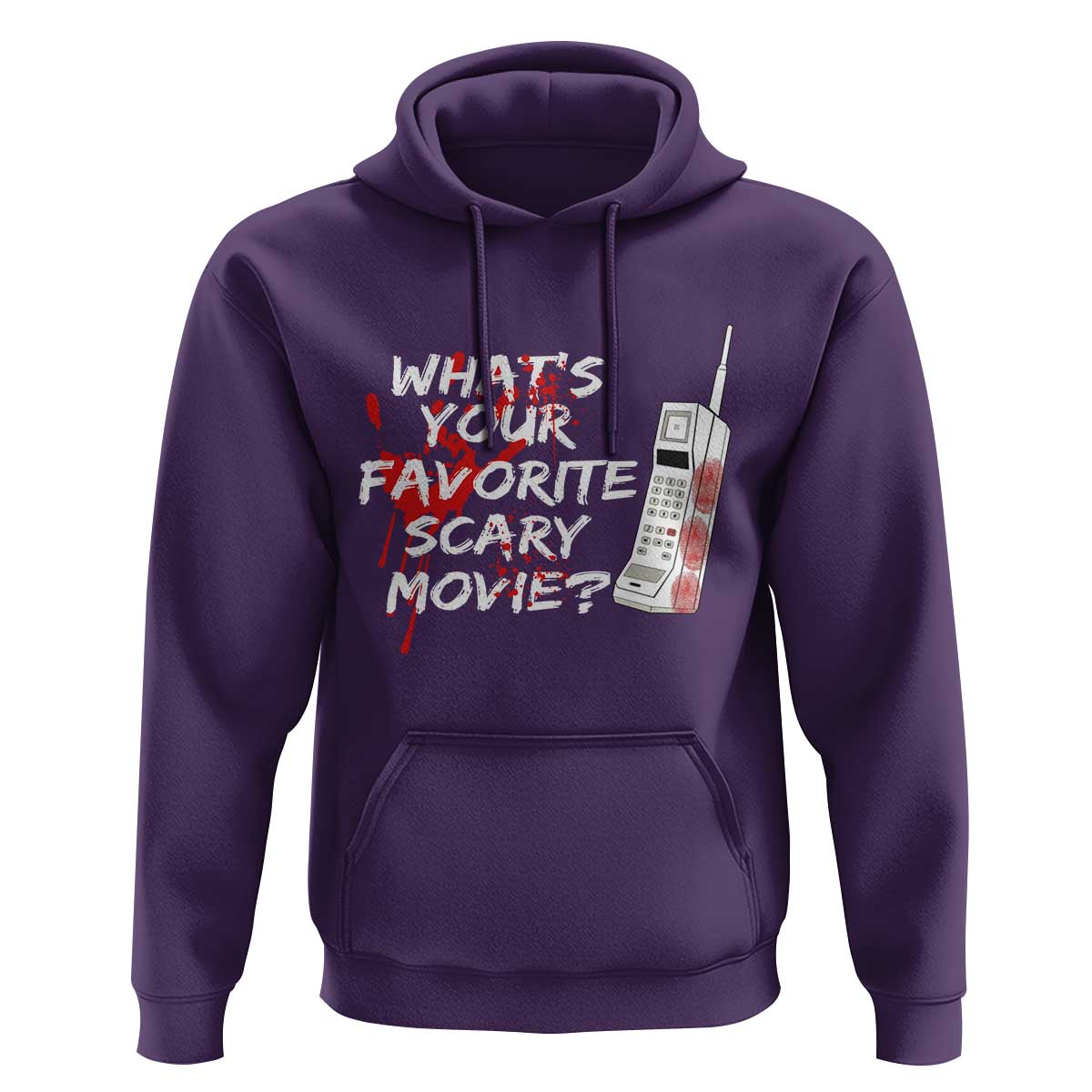 Funny Whats Your Favorite Scary Movie Hoodie Halloween Horror Film Lover - Wonder Print Shop
