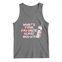 Funny Whats Your Favorite Scary Movie Tank Top Halloween Horror Film Lover - Wonder Print Shop